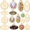Mini Embroidery Hoop Wooden Mini Stitch Hoop Ring for DIY Pendant Crafts, Round, Oval Vertical, Oval Horizontal(16 Sets)